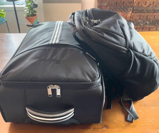 Valise carry-on et sac à dos daypack