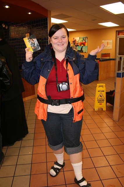 Me voilà en touriste (C'est un costume d'Halloween, je vous rassure!)