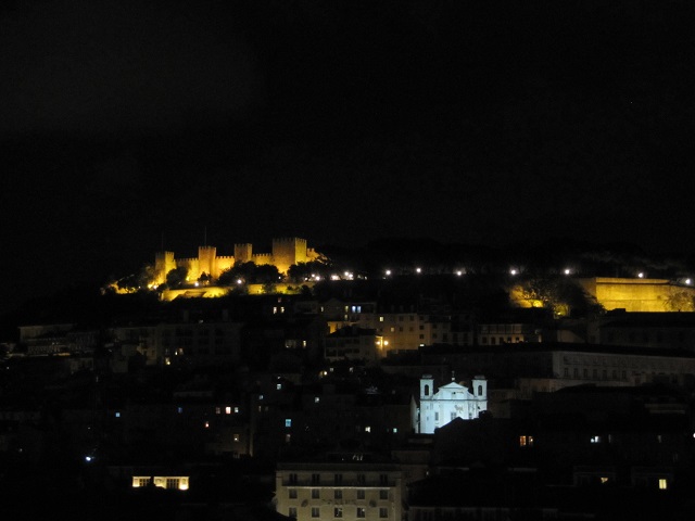 Vue de Lisbonne à partir de l’ascenseur Santa Justa