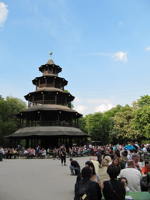 biergarten tour chinoise Englischer Garten Munich Allemagne