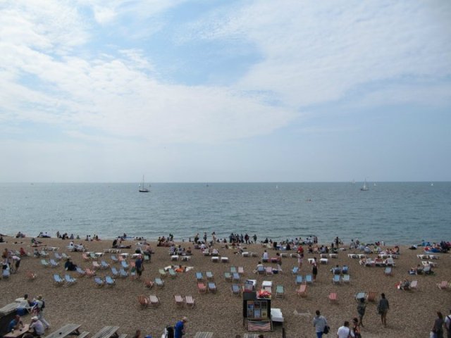 Plage de galets de Brighton