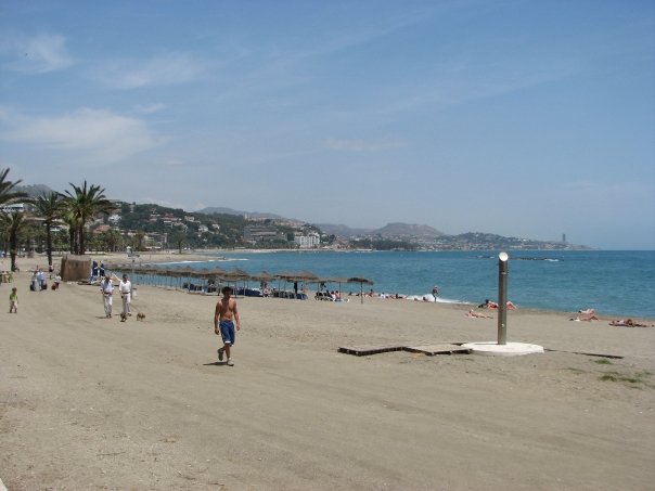 Plage de Malaga en Espagne