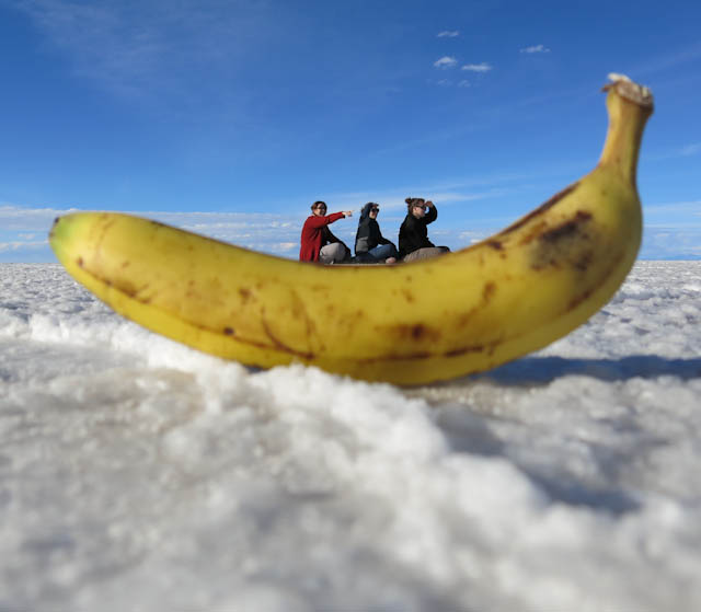 tour de banane Salar d'Uyuni désert de sel photos originales Bolivie