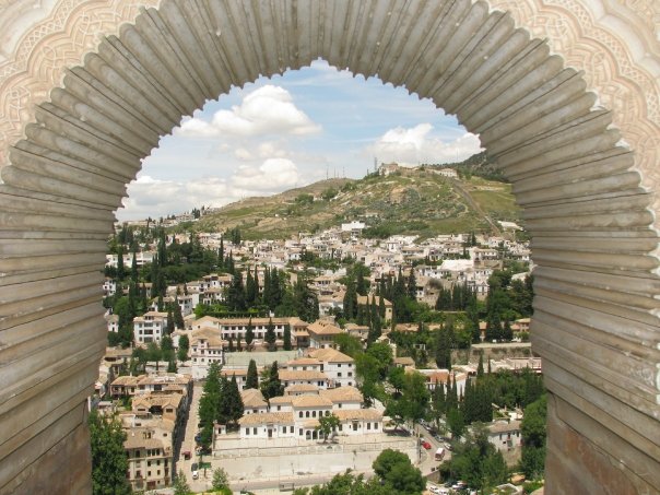 Vue de l'Alhambra à Granada en Espagne