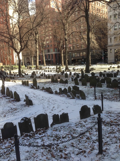 Cimetière le long de la Freedom Trail - Boston, États-Unis