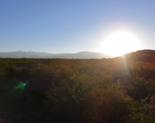 Coucher de soleil sur Mendoza, Argentine