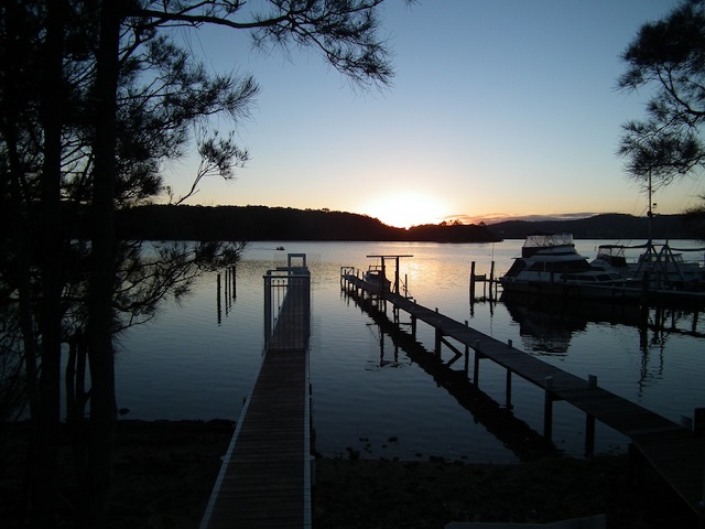 Coucher de soleil à Narooma