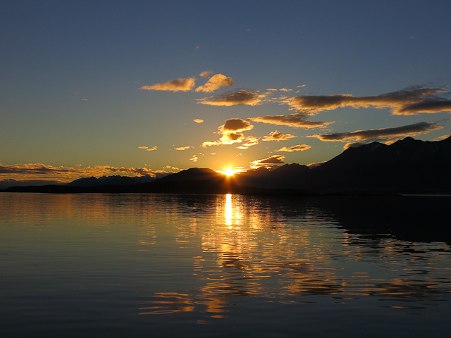 Coucher de soleil - Baie d'Ushuaia, Argentine