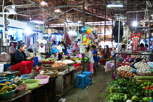 Marché - Siem Reap, Cambodge