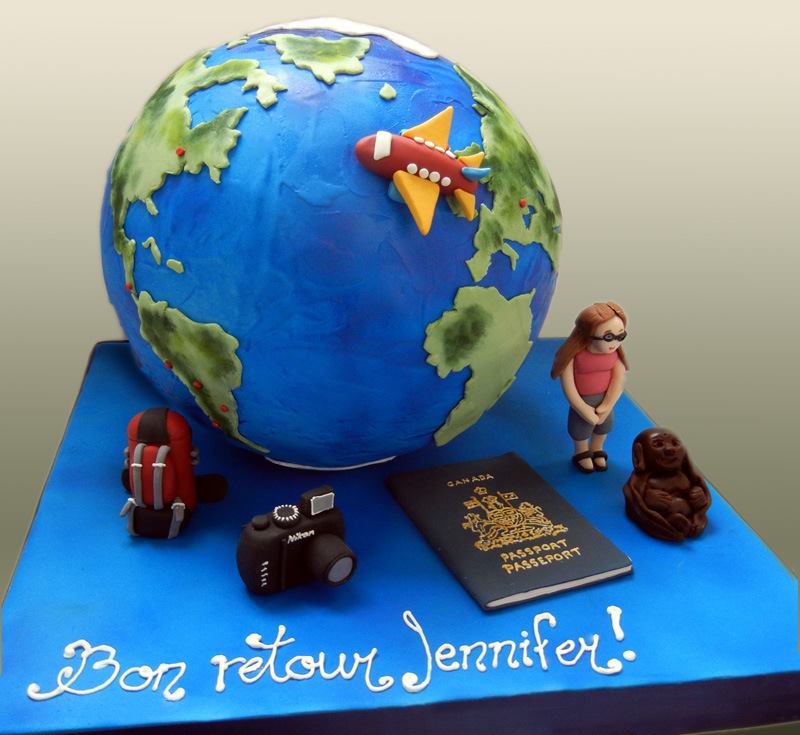 Mon gâteau de retour de tour du monde par Les Petites Mains Sucrées