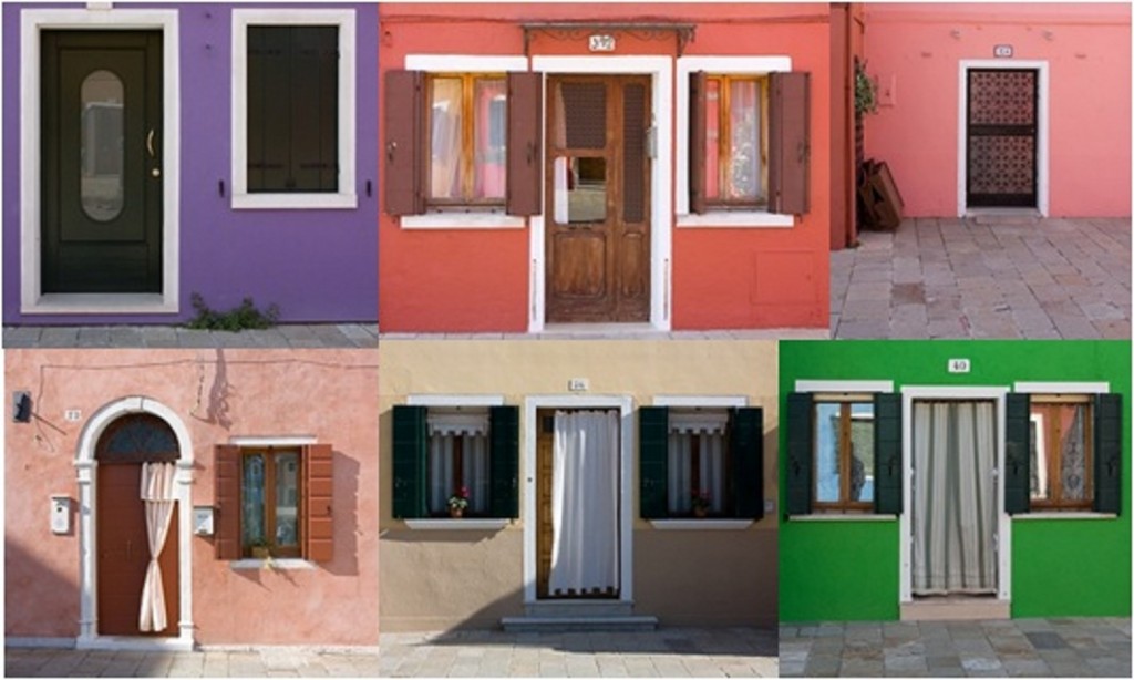 Les portes de Burano, Italie