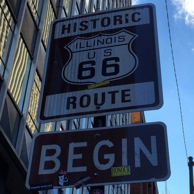 Début de la route 66 - Chicago, Illinois