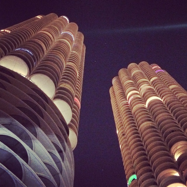 Marina City de nuit - Chicago, Illinois