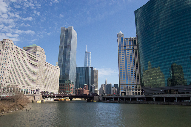 Vue de Chicago de la Chicago River Architecture Tour