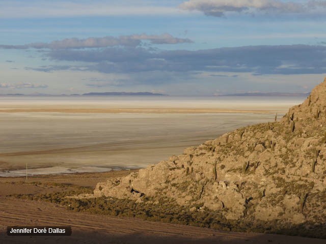 Des couches colorées - Désert de sel - Salar d'Uyuni, Bolivie