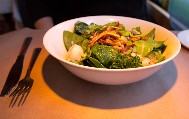 Meilleurs champignons du monde sur cette salade au Mouton Noir - Baie-St-Paul, Charlevoix