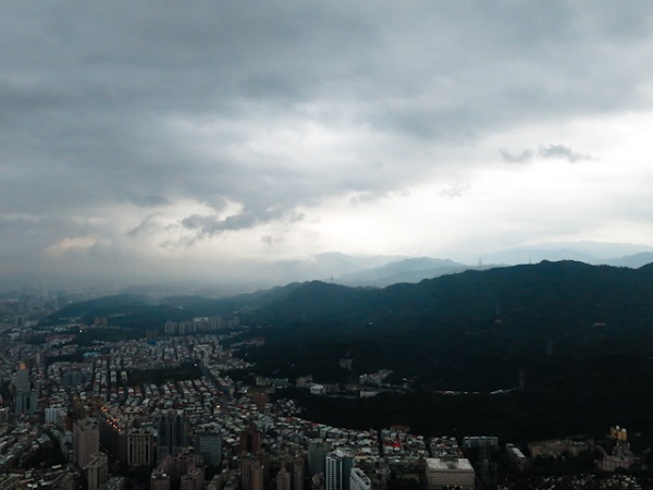 Le soleil se couche - Taipei 101, Taiwan