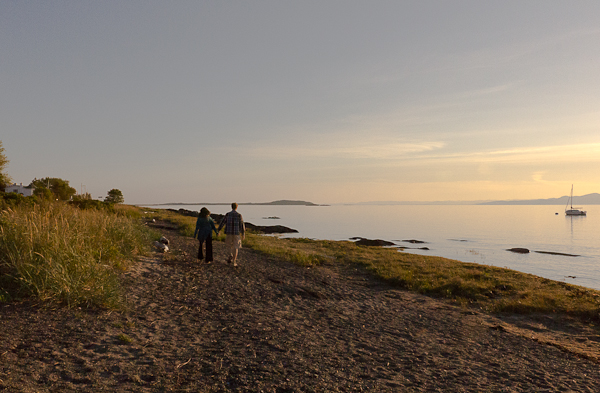 Amoureux sur la grève, Kamouraska