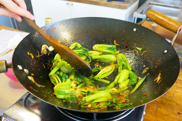 Bok choys sautés - Cookery Magic - Singapour