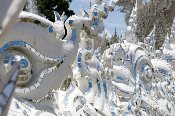 Détails du Temple Blanc (White Temple) - Chiang Rai, Thaïlande