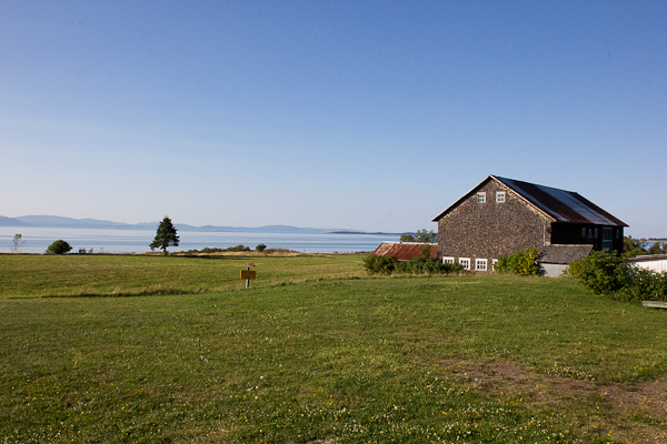 La vue de la terrasse - Microbrasserie Tête d'Allumette - Kamouraska