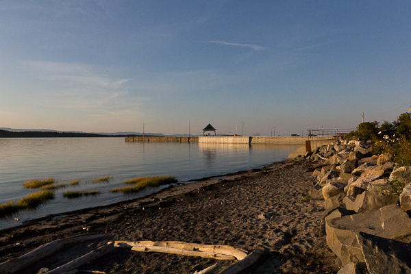 Quai public de Kamouraska vu de la plage