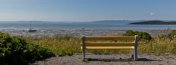 Un banc avec une vue sublime - Kamouraska