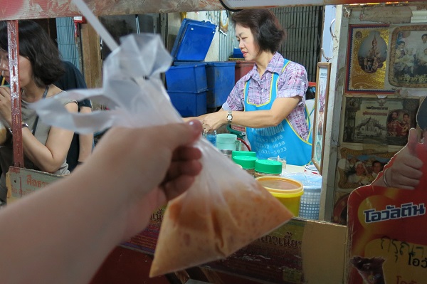 Café glacé dans un sac - Bangkok, Thailande