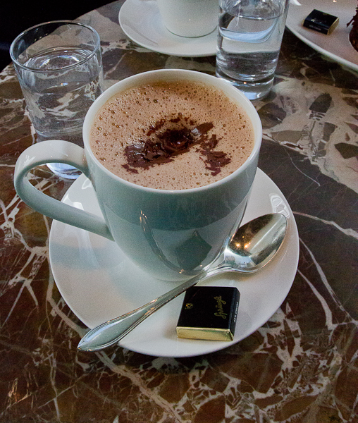 Chocolat chaud Sprungli - Zurich, Suisse