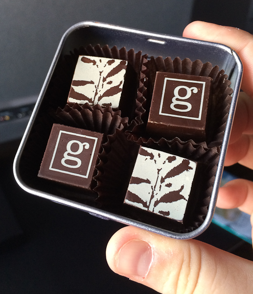 Chocolats Geneviève Grandbois offerts par le Germain-Dominion
