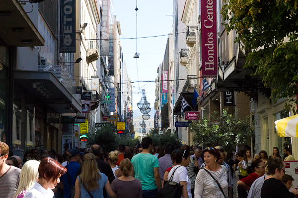 Rue Ermou - Athènes, Grèce