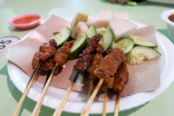 Satay - Brochettes de poulet - Singapour