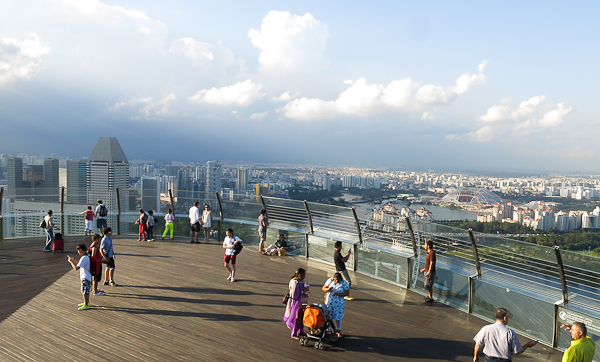 Terrasse d'observation du Marina Bay Sands - Singapour