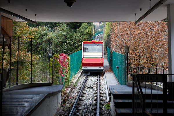 funiculaire San Vigilio - Bergamo, Lombardie, Italie