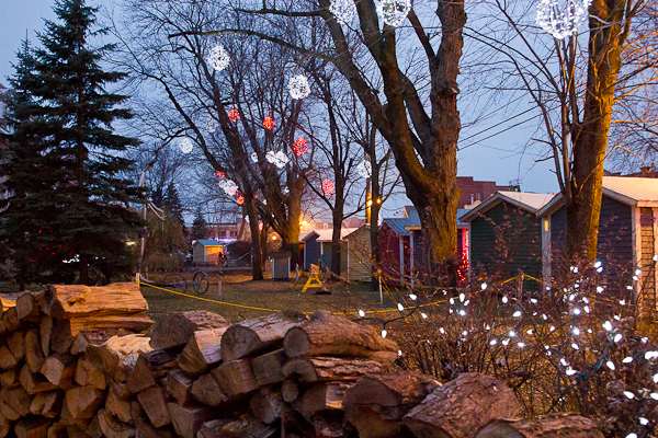 CabaNoel illuminées - Marché de Noel de L'Assomption - Lanaudière