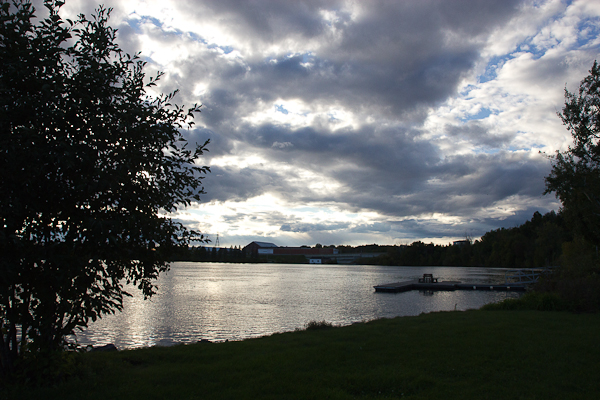 Rivière Saint-Maurice au coucher du soleil - Shawinigan, Mauricie