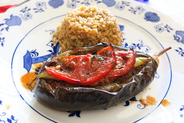 Aubergine farcie - cours de cuisine Turkish Flavours - Istanbul, Turquie