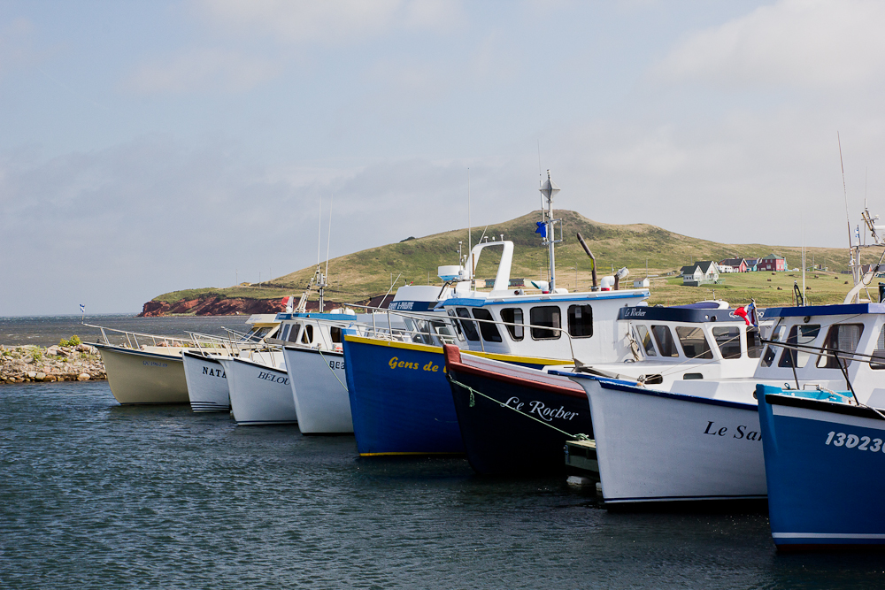 Bâteaux aux îles-de-la-Madeleine, Québec