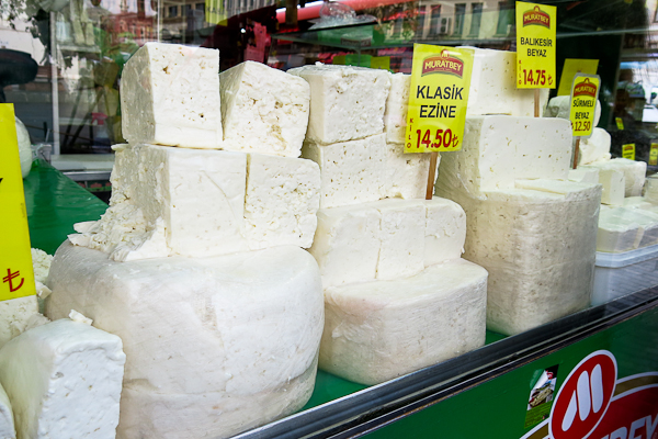 Variété de fromages - Istanbul, Turquie