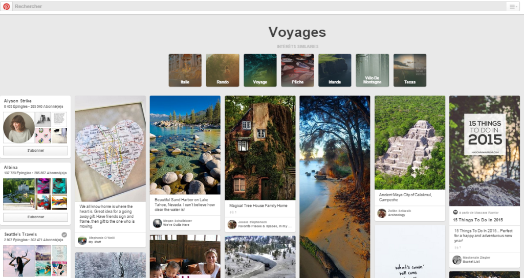 pinterest recherche