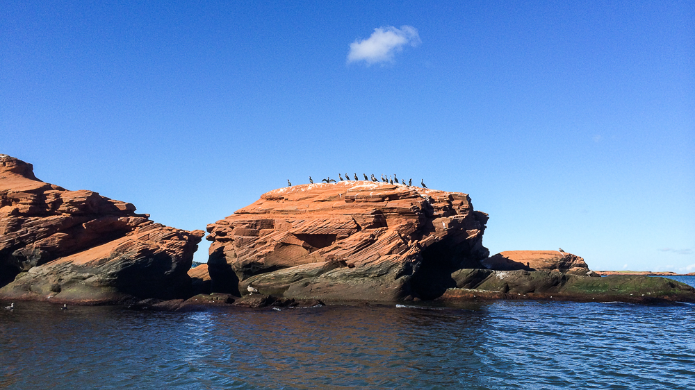 Les rochers orangés - Îles-de-la-Madeleine