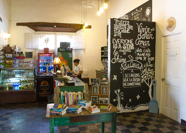 Caisse du The Garden Café, Granada, Nicaragua