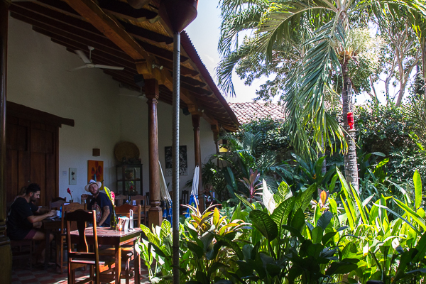 Jardin du The Garden Café, Granada, Nicaragua