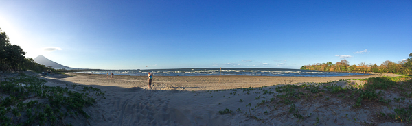 La plage Santo Domingo - Ometepe, Nicaragua