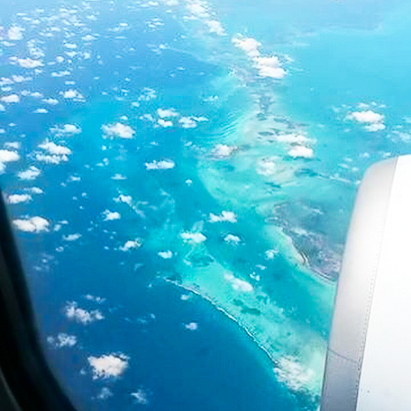 Les Keys de la Floride vues de l'avion