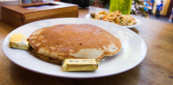 Les Pancakes du Kathy's Waffle House, Granada, Nicaragua
