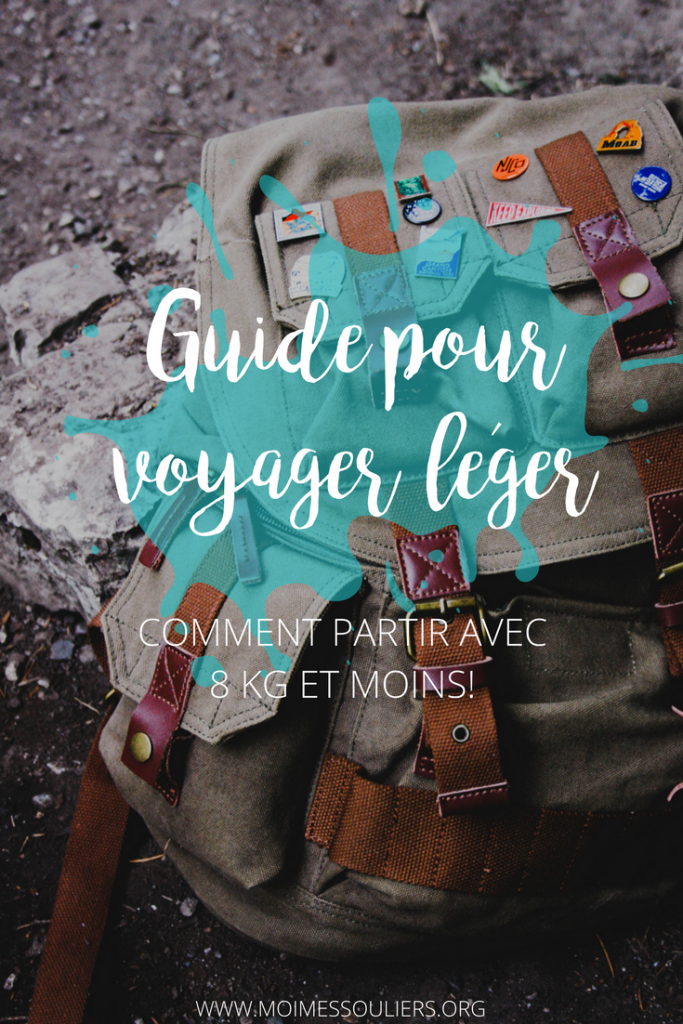 guide pour voyager léger