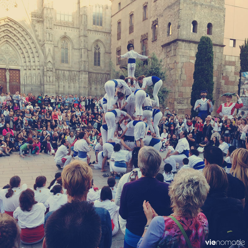 Les castellers de Barcelone