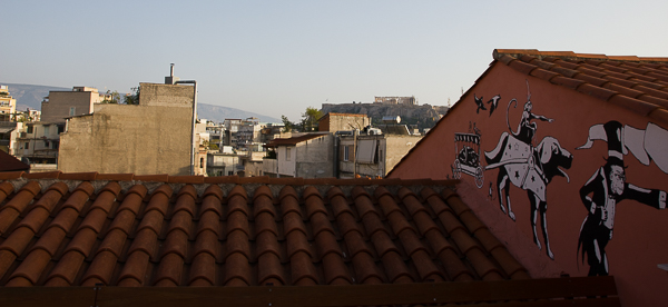 City Circus Athènes Grèce - vue de la terrasse