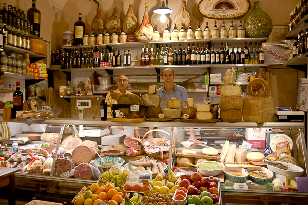 Fiers propriétaires - Alimentari Uffizi - Florence, Toscane, Italie